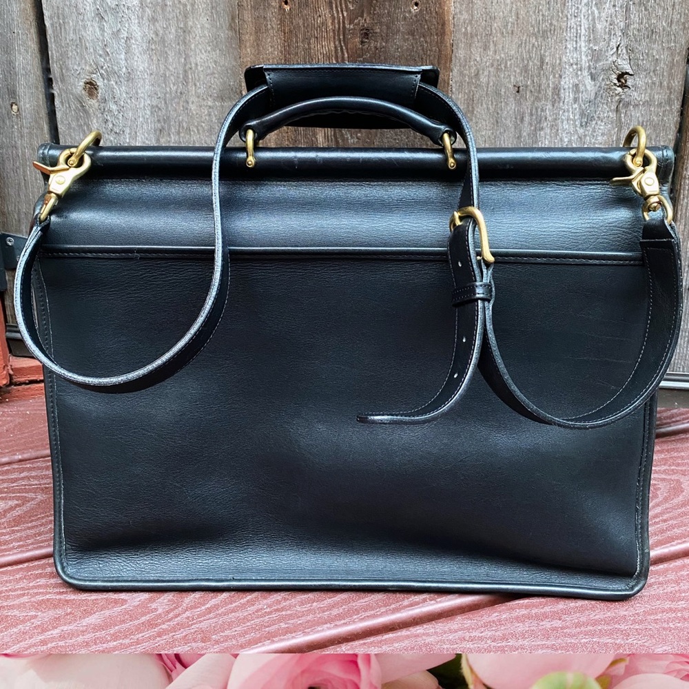 VINTAGE COACH BLACK BEEKMAN BRIEFCASE 5266 - Picture 4 of 16